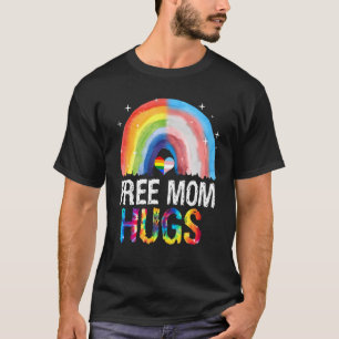 Free Mom Hugs Rainbow Lgbt Pride Tie Dye T-Shirt