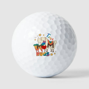 Free Mom Hugs – Rainbow Sheep LGBTQ Pride Hug Golf Balls