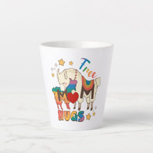Free Mom Hugs – Rainbow Sheep LGBTQ Pride Hug Latte Mug
