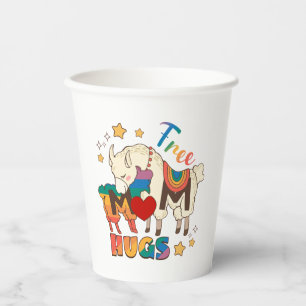 Free Mom Hugs – Rainbow Sheep LGBTQ Pride Hug Paper Cups