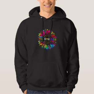 Free Mom Hugs Sunflower Leopard Rainbow Lgbt Gay P Hoodie