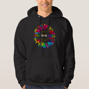 Free Mom Hugs Sunflower Leopard Rainbow Lgbt Gay P Hoodie