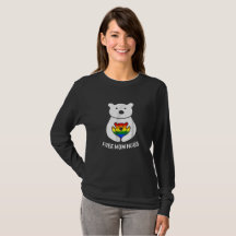 Free Mom Hugs T-Shirt for Women Rainbow Gay Pride