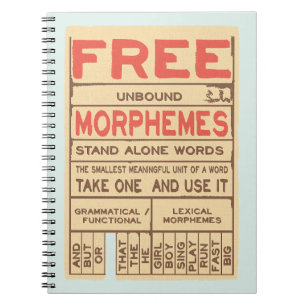 Free Morphemes Funny Grammar English Phonics Notebook
