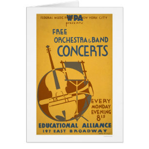 Free Orchestra Concerts 1938 WPA