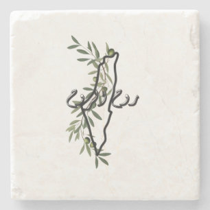 free palestine روح الروح stone coaster