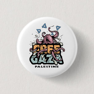 Free Palestine 1 Inch Round Button
