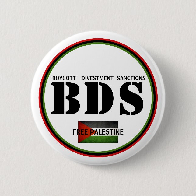 Free Palestine 2 Inch Round Button (Front)
