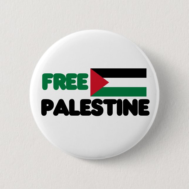 Free Palestine 2 Inch Round Button (Front)