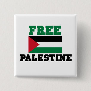Free Palestine 2 Inch Square Button
