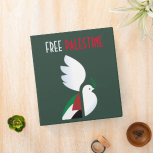 Free Palestine 3-Ring Binder – Pro-Palestine