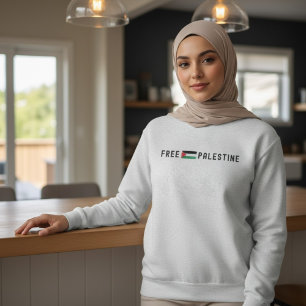FREE PALESTINE ash woman Sweatshirt