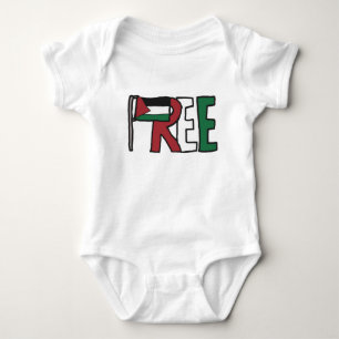Free Palestine Baby Bodysuit