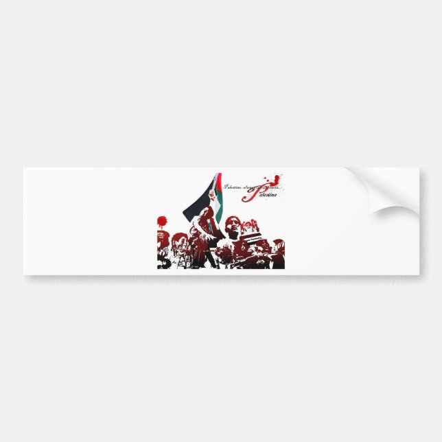 FREE PALESTINE BUMPER STICKER (Front)