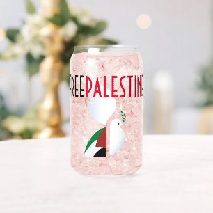 Free Palestine Can Glass – Peace & Justice Awarene
