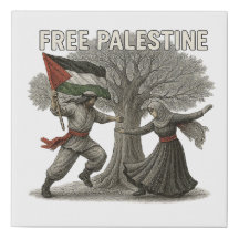 Free Palestine Canvas Art – Roots of Freedom
