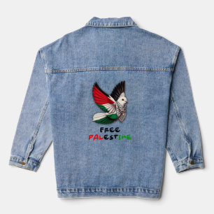 Free Palestine Denim Jacket