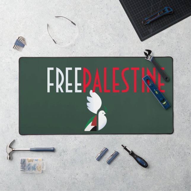 Free Palestine Desk Mat – Palestinian Flag Mouse  (Workstation)