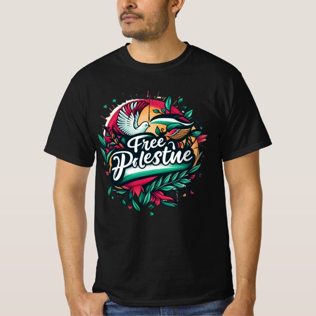 Free Palestine Empowerment Tee (Front)