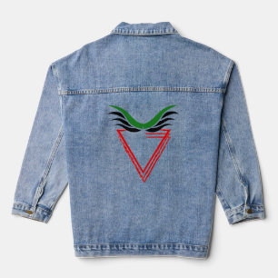 Free Palestine End Apartheid Flag Denim Jacket