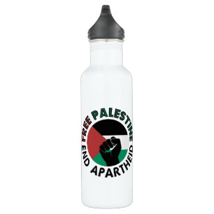 Free Palestine End Apartheid Palestine Flag 710 Ml Water Bottle