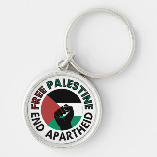 Free Palestine End Apartheid Palestine Flag Keychain