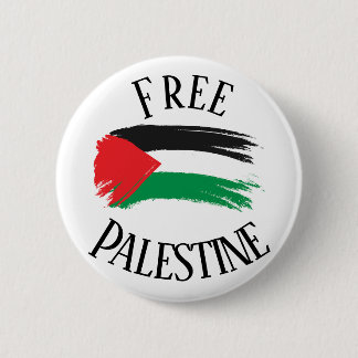 Free Palestine End Occupation Button Pin