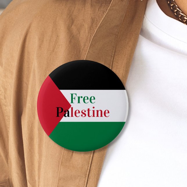 Free Palestine Flag  2 Inch Round Button (Creator Uploaded)