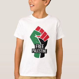 Free Palestine flag fist T-Shirt