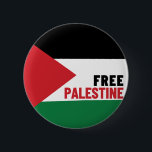 Free Palestine | Flag of Palestine | Anti War 2 Inch Round Button<br><div class="desc">Championing Peace and Freedom: Spread the message for a Free Palestine and join the global movement against war. Stand up for justice,  human rights,  and lasting peace with this powerful statement.</div>