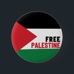 Free Palestine | Flag of Palestine | Anti War 2 Inch Round Button<br><div class="desc">Championing Peace and Freedom: Spread the message for a Free Palestine and join the global movement against war. Stand up for justice,  human rights,  and lasting peace with this powerful statement.</div>