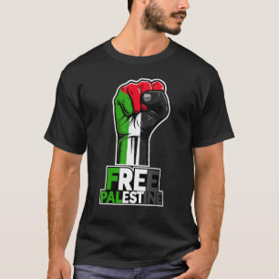 Free Palestine Flag of Palestine Palestinian fist  T-Shirt