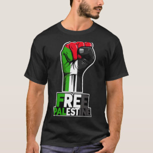 Free Palestine Flag of Palestine Palestinian fist  T-Shirt