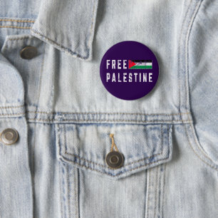 Free Palestine Flag Palestinian  2 Inch Round Button