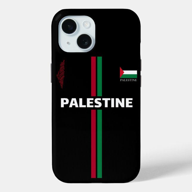 Free Palestine football  soccer - flag map team Case-Mate iPhone Case (Back)