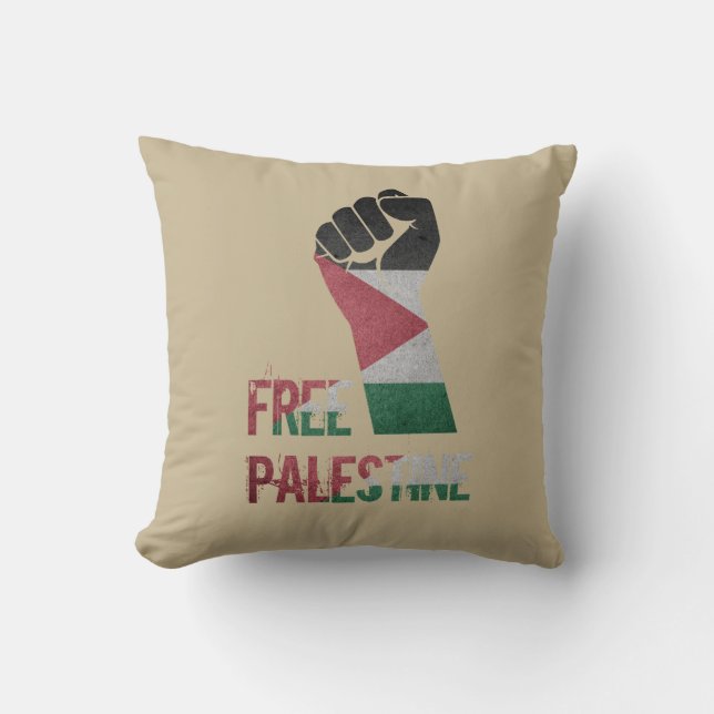 free palestine freedom for palestine throw pillow (Front)