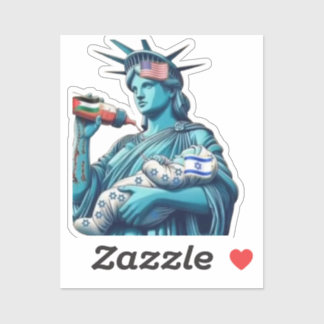 Free palestine freedom for usa genocide Sticker