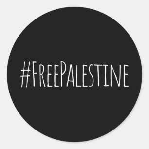 Free Palestine   #FreePalestine   Free Gaza Classic Round Sticker