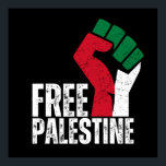 Free Palestine Gaza Flag - Freedom for Palestinian Poster<br><div class="desc">This is a special for Palestine and the supporters of the Palestinians. For everyone who supports freedom and justice and fights injustice.To all supporters of the just Palestinian cause.Rise and support the liberation of Palestine and Gaza and the establishment of peace in Jerusalem.Palestinians lives matter.</div>
