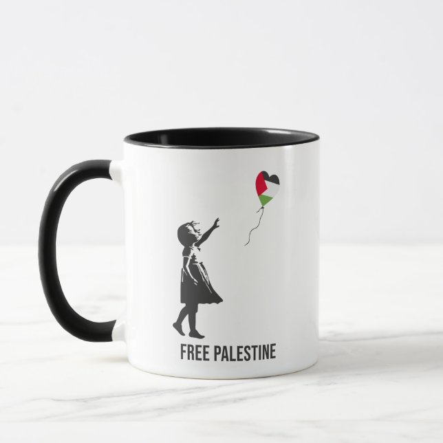 Free Palestine, Gaza Genocide Mug (Left)