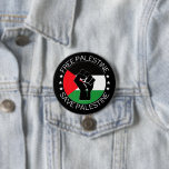 Free Palestine Gaza Genocide Palestinian Flag 3 Inch Round Button<br><div class="desc">Introducing the powerful symbol of solidarity and activism: the Free Palestine button. Crafted with a blend of passion and purpose, this button encapsulates the unwavering support for the Palestinian cause, echoing the cries for justice amidst the tumultuous landscape of Gaza and beyond. Emblazoned with the words "Free Palestine, " this...</div>