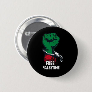 Free Palestine Gaza Genocide Palestinian Freedom 2 Inch Round Button