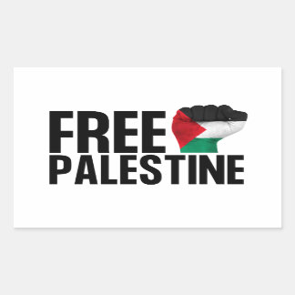 Free Palestine Handfist Palestinian Flag Bold Sticker