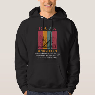 Free Palestine Hoodie – Gaza Unbroken