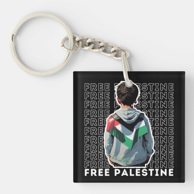 FREE PALESTINE KEYCHAIN (Front)