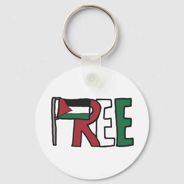 Free Palestine Keychain (Front)