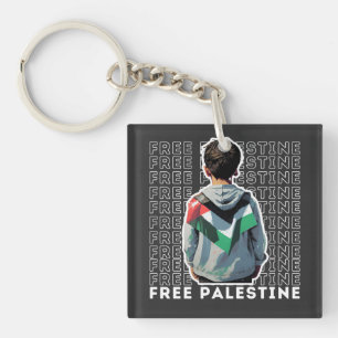 FREE PALESTINE KEYCHAIN