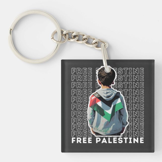 FREE PALESTINE KEYCHAIN (Front)