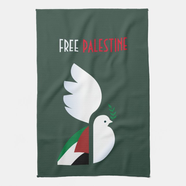 Free Palestine Kitchen Towel – Solidarity  (Vertical)