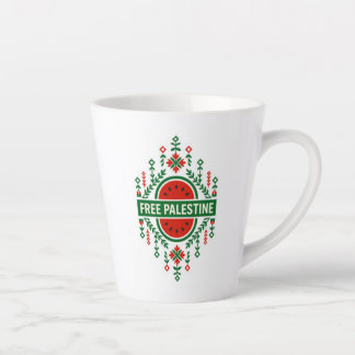 Free Palestine Latte Mug